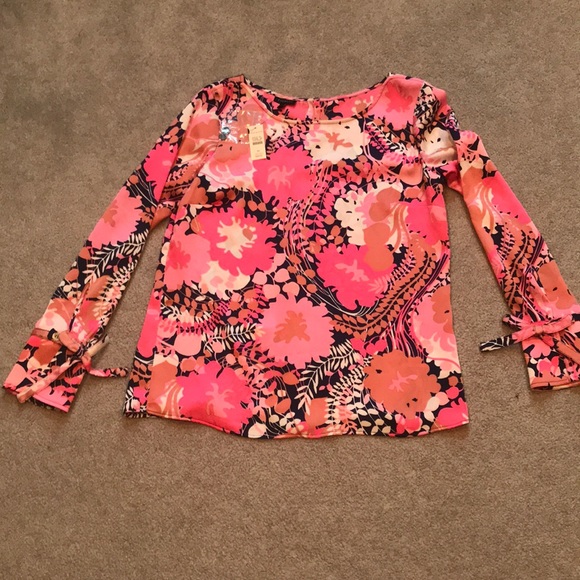 NWT Talbots Floral Top - Picture 1 of 3